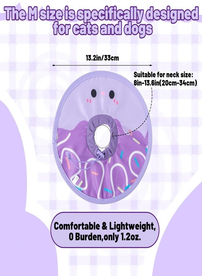 IIDEA Cat Recovery Collar for Post Surgery,Soft Adjustable Elizabethan Neck Cone Waterproof Lightweight Donut Shape for Cats Small Dogs Kitten Puppy Pet - Image 2